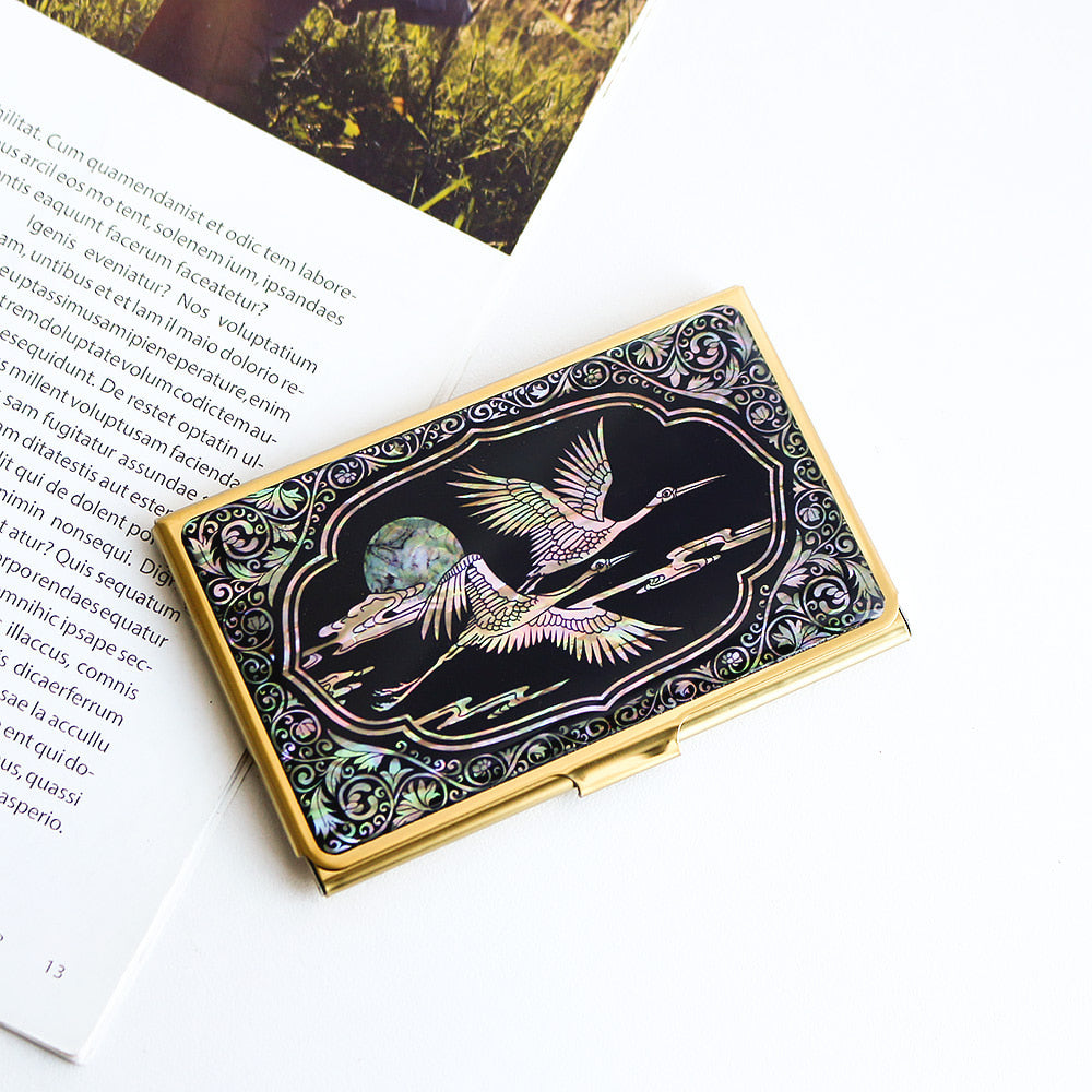 Najeonchilgi Gold Mother of Pearl Business Card Case N