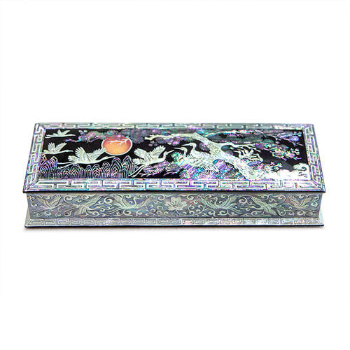 Najeon Chilgi Mother of Pearl Pen & Pencil Holder — Sipjangsaeng - OF0026