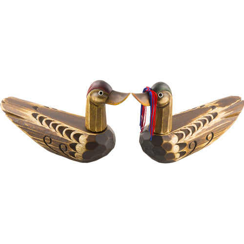 Large Wooden Mandarin Duck - DE0136