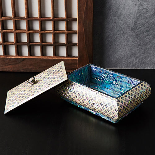 Najeon Chilgi Mother of Pearl Business Card Holder — Chilbomun by Park In-ho - OF0008