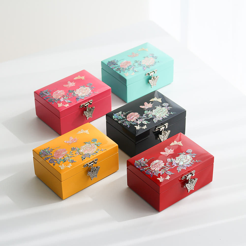 Mini Jewelry Box Mother of Pearl Jewelry Box Holder Box