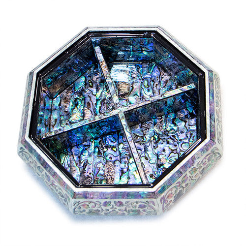 Premium Najeonchilgi Lacquerware Arabesque Octagonal 다용도 Mother of Pearl Jewelry Box - Jang Tae - Bok