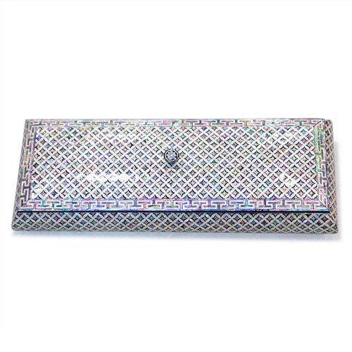 Good Luck Seven Treasures Motif Mother of Pearl Cutlery Case & Mother of Pearl Multi-Purpose Box - by by Park In-ho