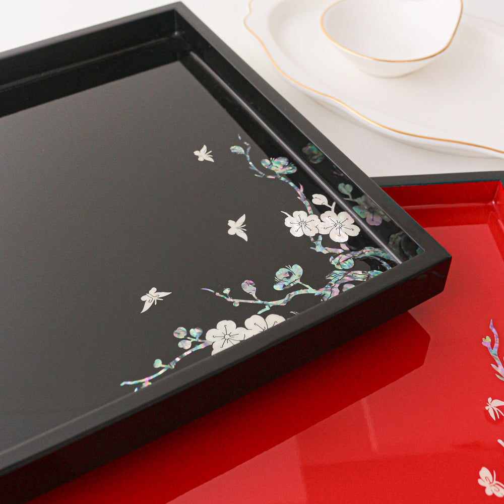 Najeonchilgi Plum Blossom Mother of Pearl Tray