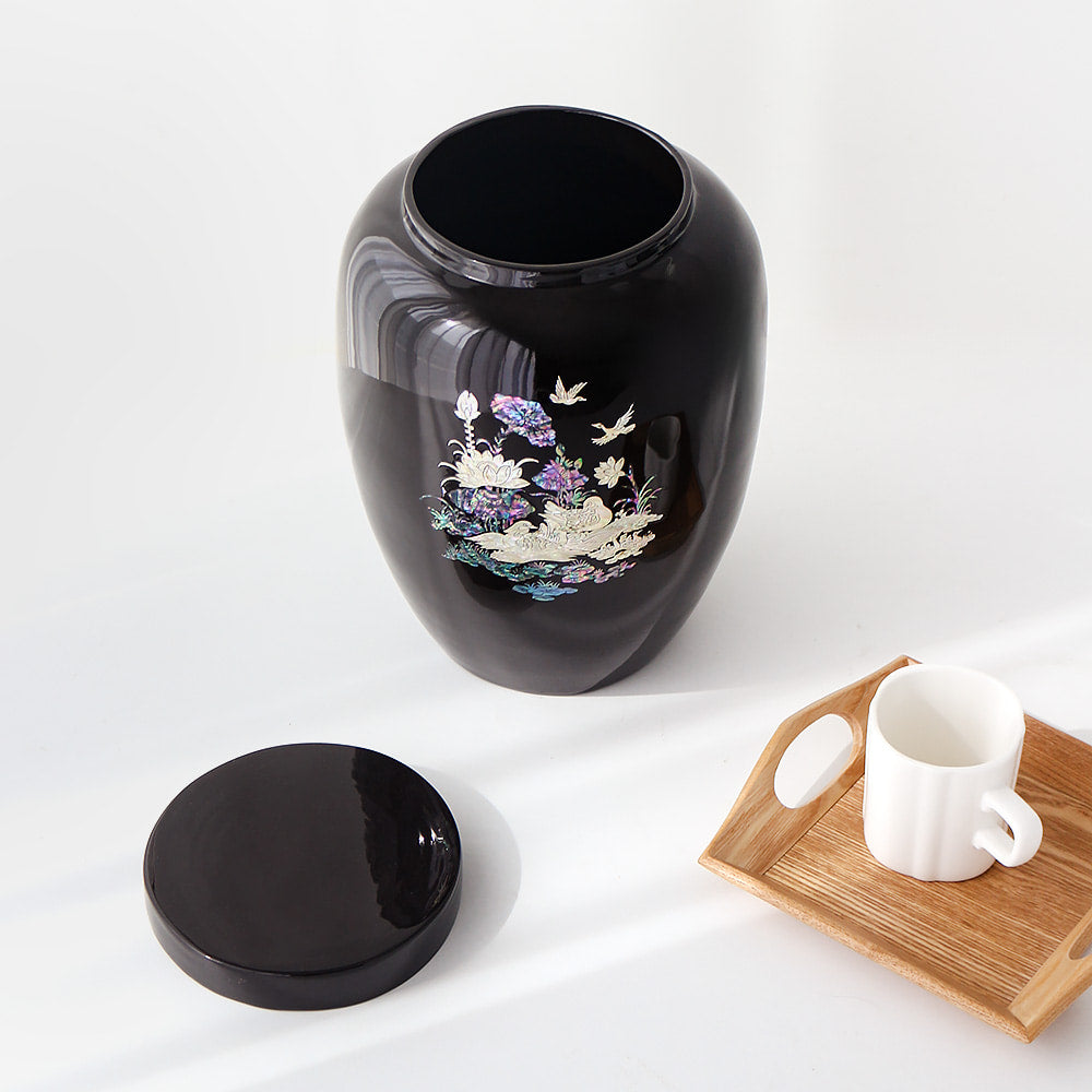 Najeonchilgi Lotus Mandarin Duck Bamboo Mother of Pearl (Interior Ottchil Lacquer) 4kg