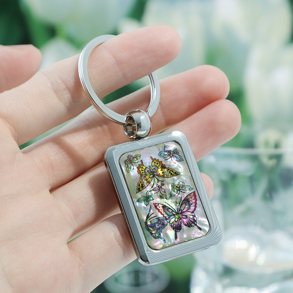 Najeonchilgi Mother of Pearl Keyring Keyring (Square)K