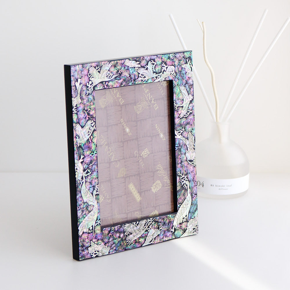 Najeonchilgi Pine & Crane Mother of Pearl Frame (Large)