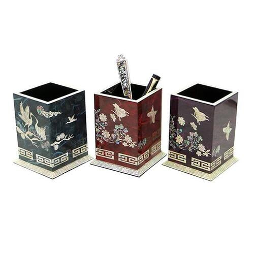 Najeon Chilgi Mother of Pearl Pen & Pencil Holder - OF0040