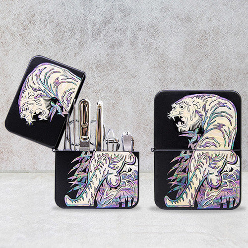 Nail Clipper Set — Tiger (Black) - LV0128