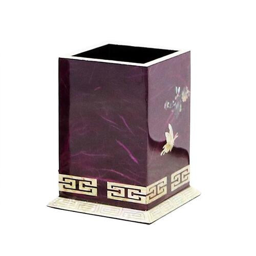 Najeon Chilgi Mother of Pearl Pen & Pencil Holder (Purple) - OF0039