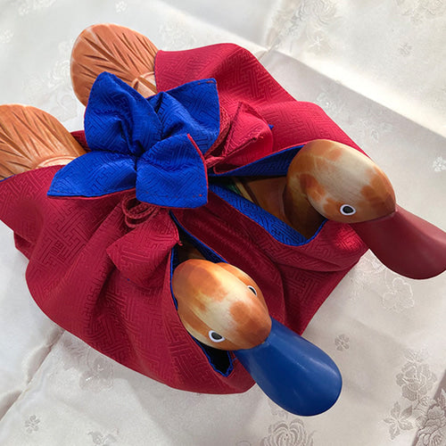 Large Wooden Mandarin Duck - DE0134