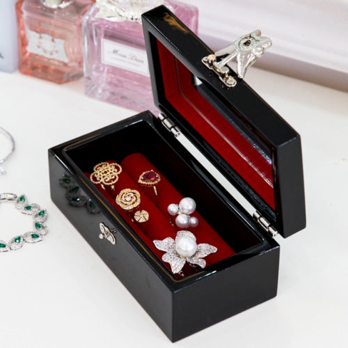 [Butterfly]Ring Holder Straight - Sided Jewelry Box (Red/Blue/Purple)