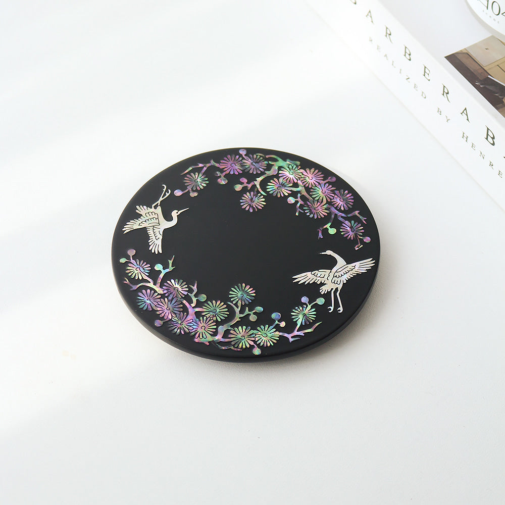 Najeonchilgi Round Mother of Pearl Coaster 1p