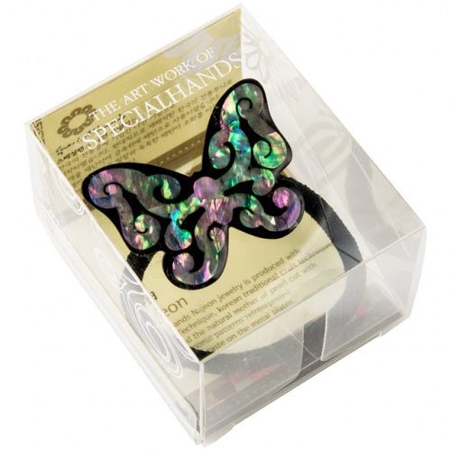 Keyring, Magnet & Hair Tie — Butterfly - LV0221