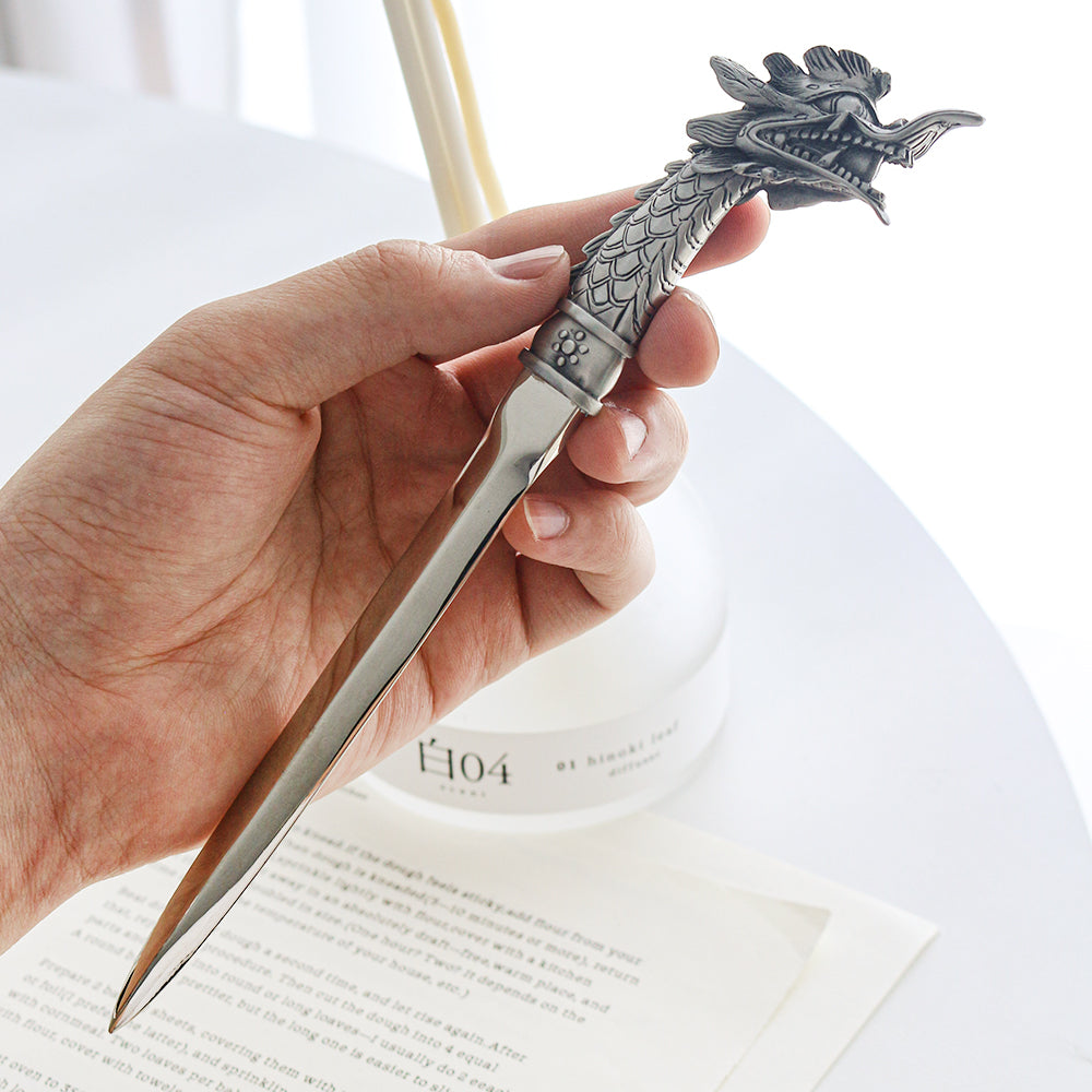 Premium Dragon Head Letter Opener (Pewter)