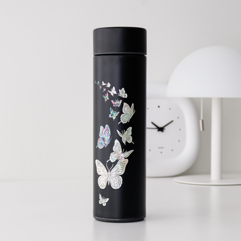 Najeonchilgi Butterfly Garden Stainless Steel Mother of Pearl Tumbler 500ml