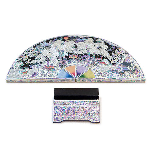 Medium Najeon Chilgi Mother of Pearl Folding Screen by 오명호 - DE0010