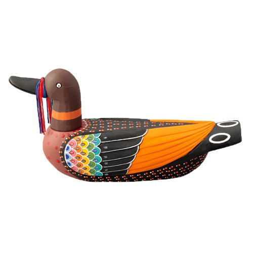Large Wooden Mandarin Duck - DE0131