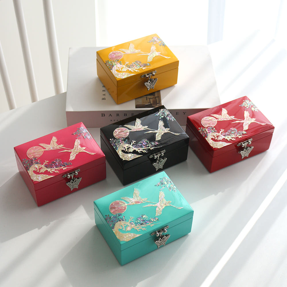 Mini Jewelry Box Mother of Pearl Jewelry Box Holder Box
