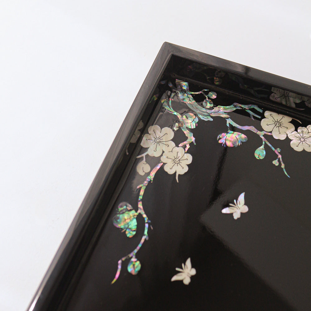 Najeonchilgi Plum Blossom Mother of Pearl Tray
