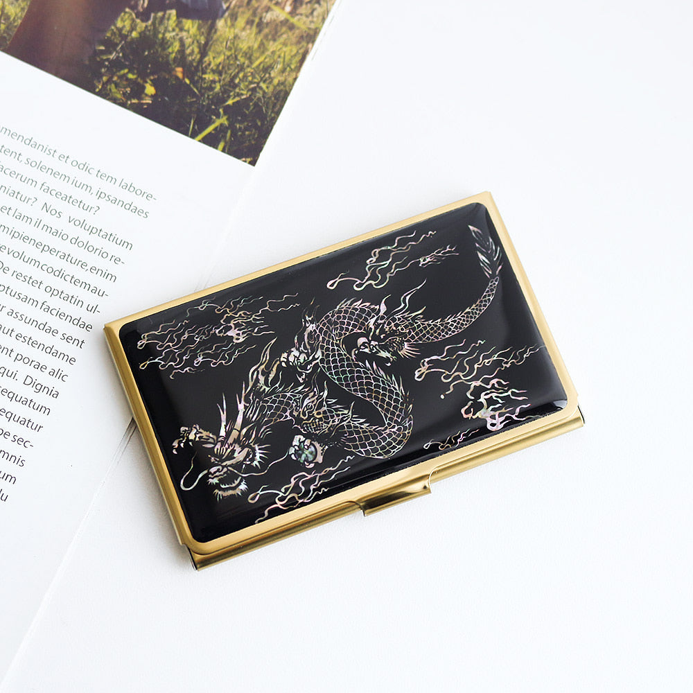 Najeonchilgi Gold Mother of Pearl Business Card Case N