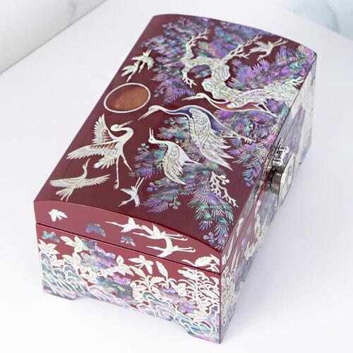 Moon, Pine & Crane 2-Tier Najeonchilgi Jewelry Box