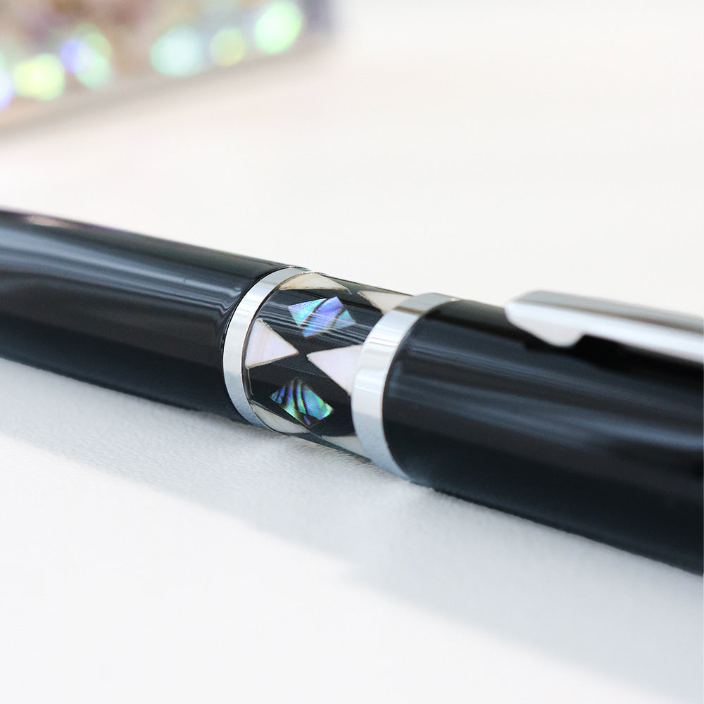 2-Piece Set: Premium Najeonchilgi Aurora Business Card Case M Gift Pen
