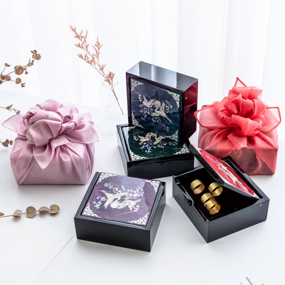 Hanji Mini Ring Storage Mother of Pearl Jewelry Box