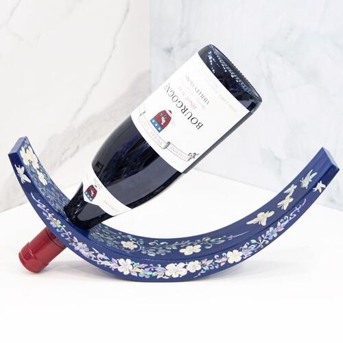 Mother of Pearl Wine Bottle Holder — Najeon Chilgi Lacquerware (Free Bojagi Wrap) - DE0122