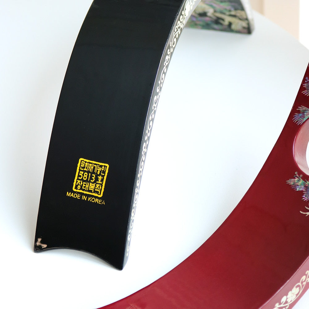 Premium Najeonchilgi Mother of Pearl Wine Holder Deluxe (Crane) (Master Artisan Jang Tae-bok)