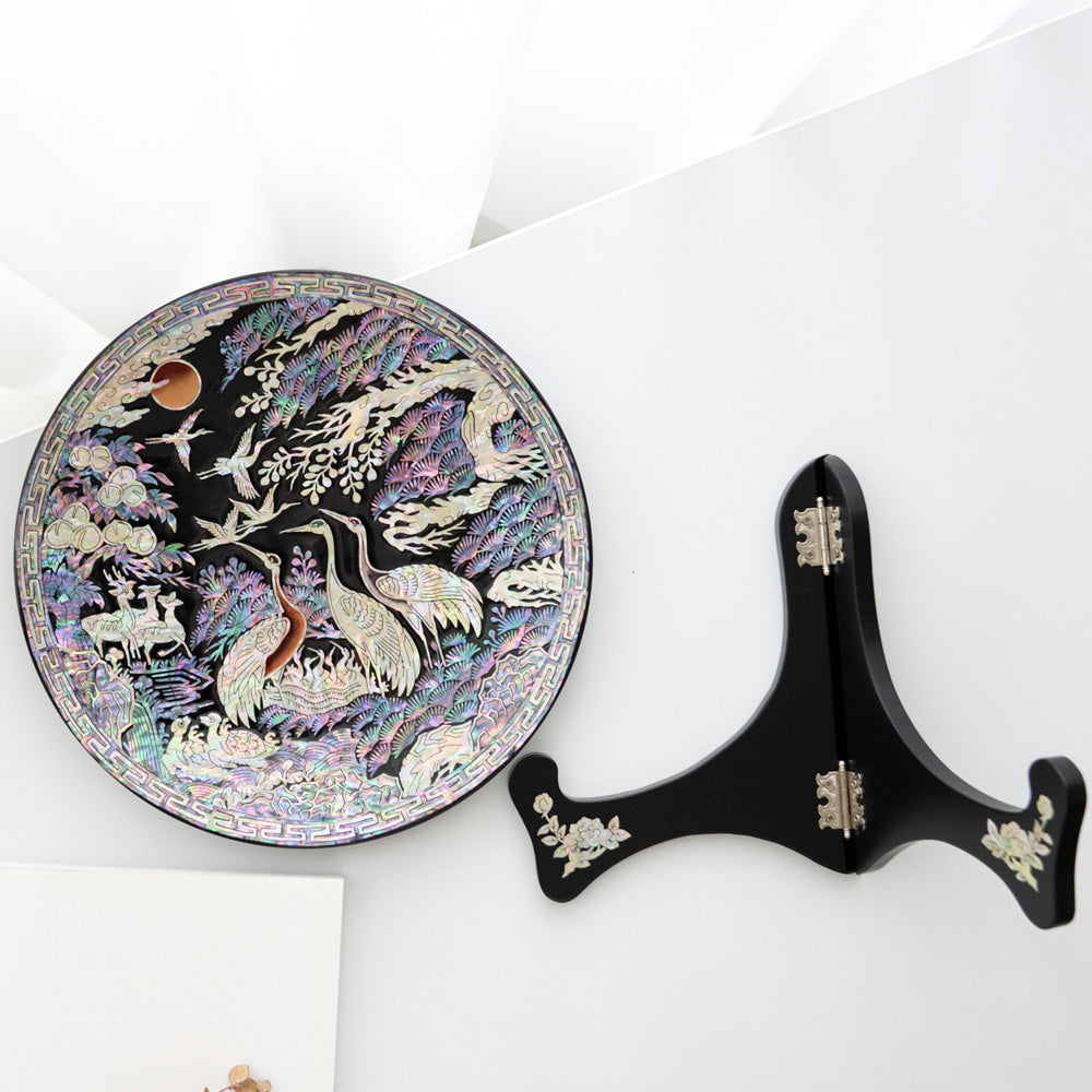 Najeon Chilgi Mother of Pearl Plate & Tray — Sipjangsaeng by Kim Gil-su - DE0042
