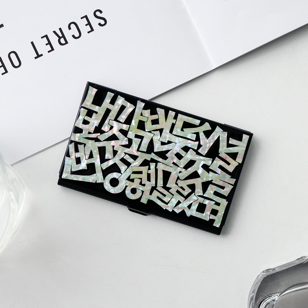 Premium Najeon Black Business Card Case