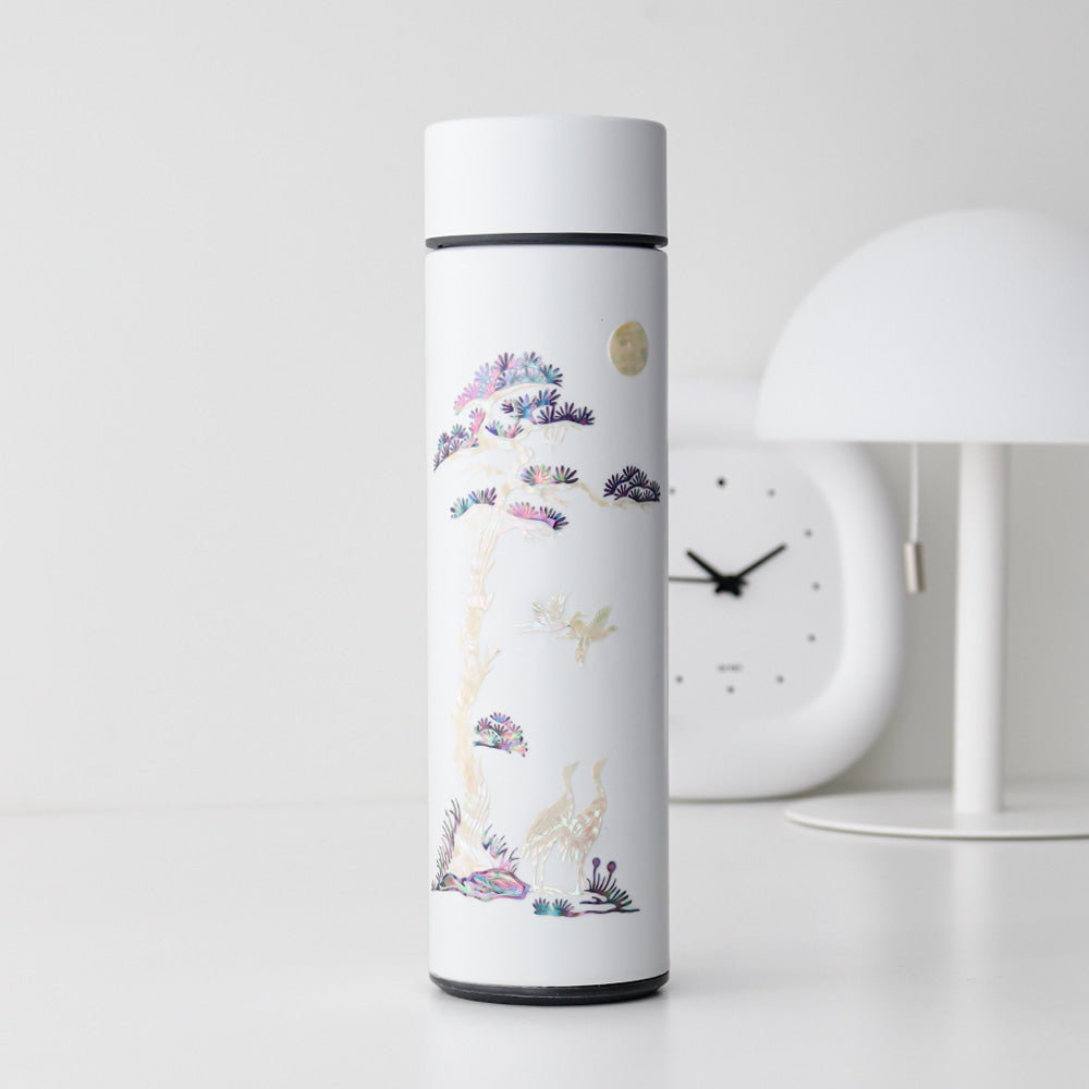 Najeonchilgi Longevity Crane Stainless Steel Mother of Pearl Tumbler 500ml
