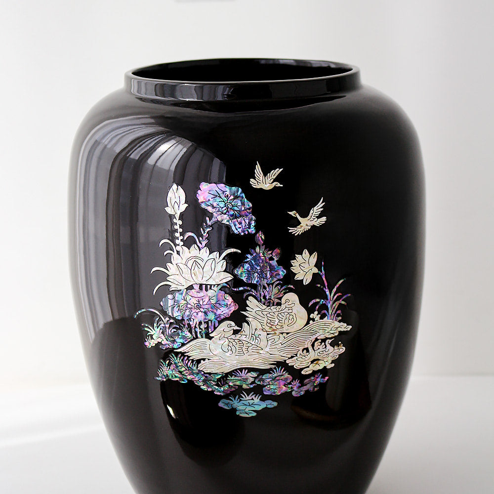 Najeonchilgi Lotus Mandarin Duck Bamboo Mother of Pearl (Interior Ottchil Lacquer) 4kg