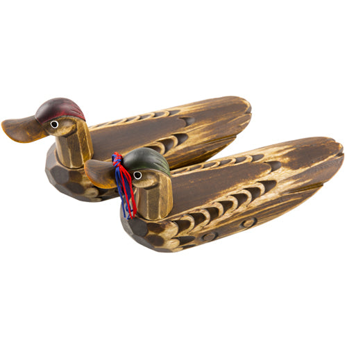Large Wooden Mandarin Duck - DE0136