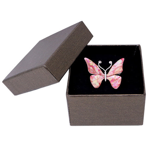 Tie Pin, Cufflinks & Brooch — Butterfly (Pink) - LV0146