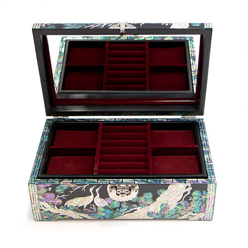 Crane & Pine 1-Drawer Vanity Jewelry Box (Red)