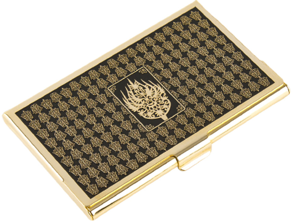 Medium Metal Business Card Case (Gold) - OF0134