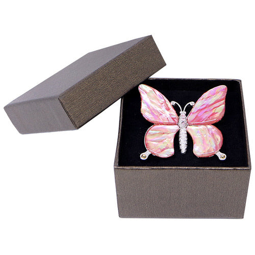 Tie Pin, Cufflinks & Brooch — Butterfly (Pink) - LV0145