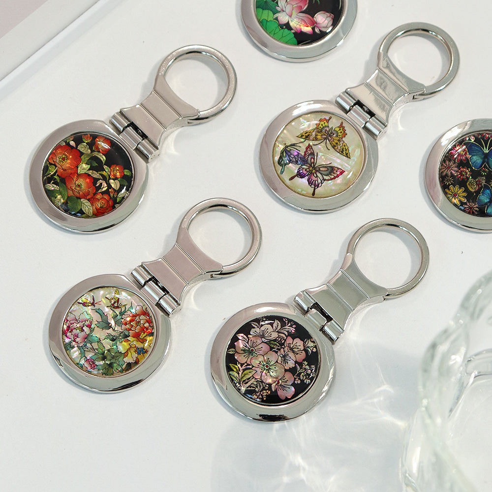 Najeonchilgi Mother of Pearl Keyring Keyring (Round)K