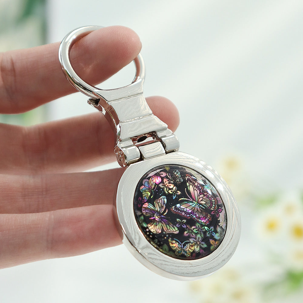 Najeonchilgi Mother of Pearl Keyring Keyring (Round)N