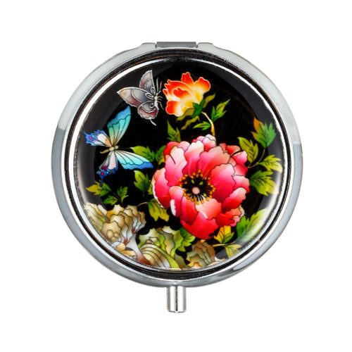 Portable Mother of Pearl Pill Case, Portable Jewelry Case (Large Size, Small Size)