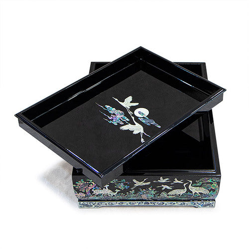 Najeon Chilgi Mother of Pearl Document & Memo Box — Sipjangsaeng - OF0219