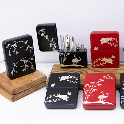 Nail Clipper Set — Tiger (Black) - LV0128