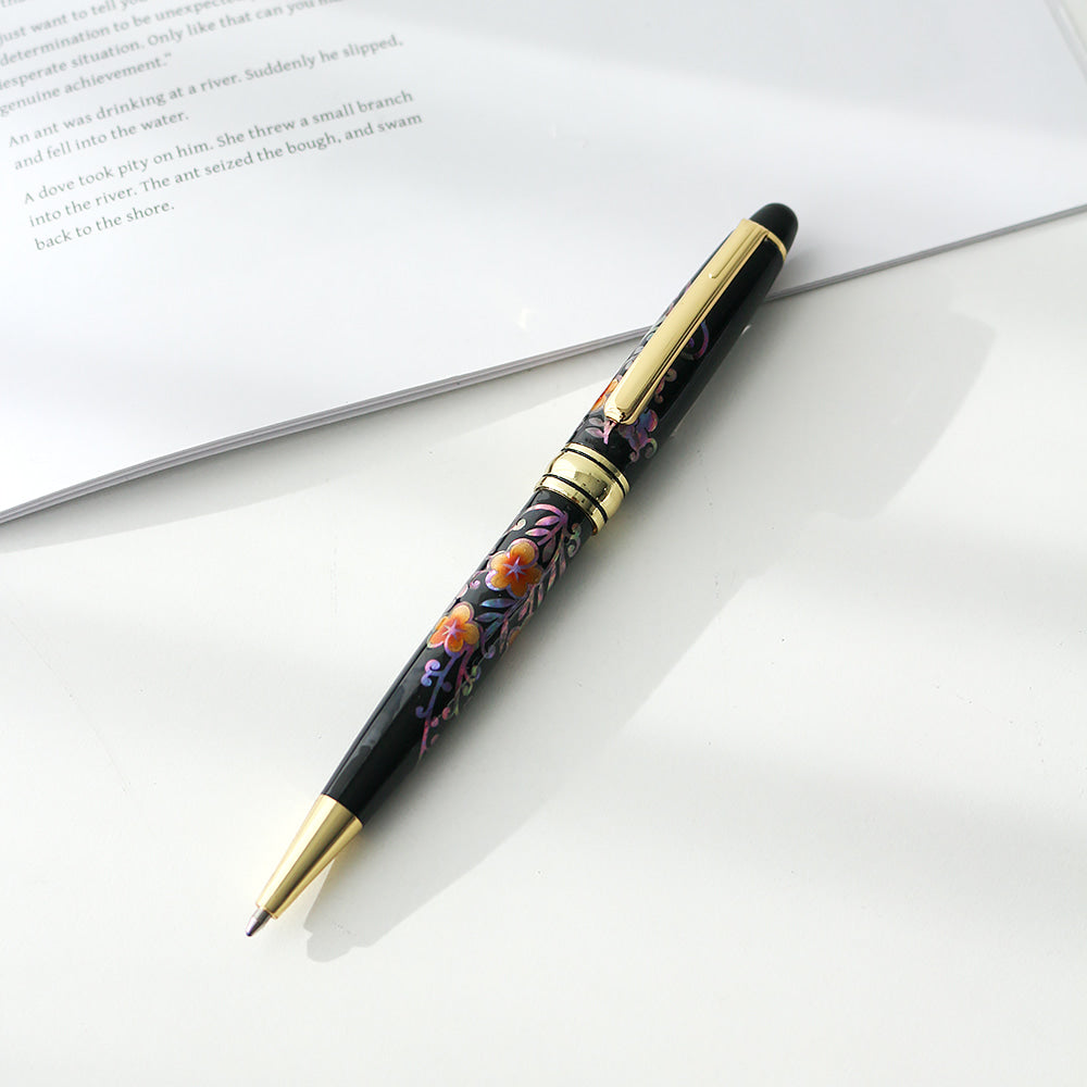 Premium Painted Flower Mother of Pearl Pen (Full)
