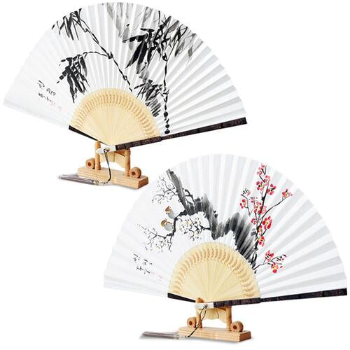 Hanji Traditional Fan — Plum Blossom - FN0075