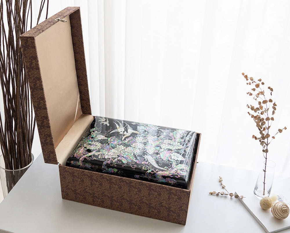 Najeon Chilgi Mother of Pearl Document & Memo Box - OF0215