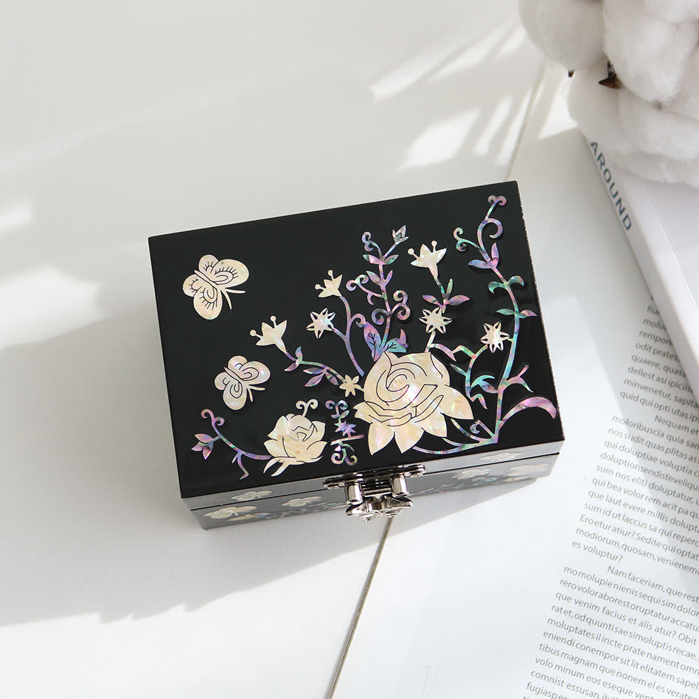 Mini Jewelry Box Mother of Pearl Jewelry Box Holder Box