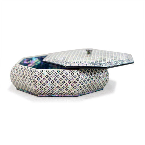 Premium Najeonchilgi Lacquerware Seven Treasures Motif (Good Luck) Octagonal 다용도 Mother of Pearl Jewelry Box - by by Park In-ho