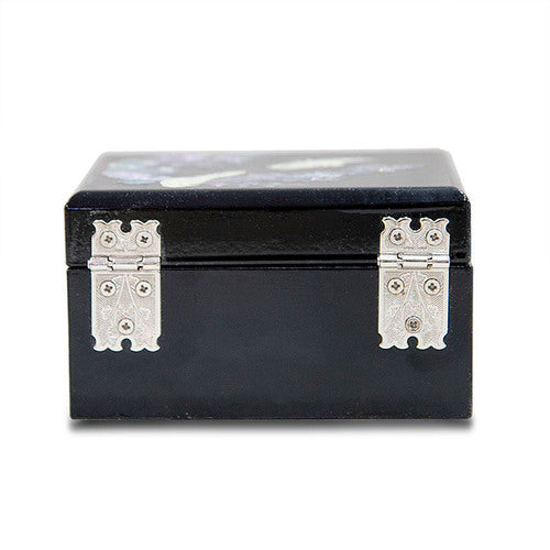 Butterfly Glossy Turtle Najeonchilgi Lacquerware Natural Mother of Pearl Jewelry Box